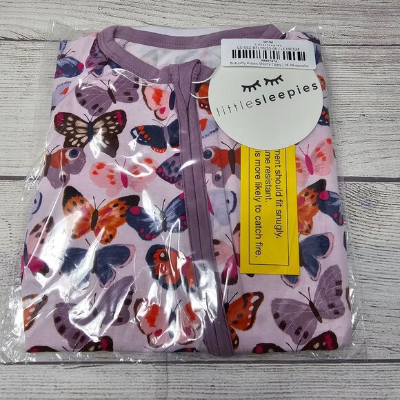 NIB Little Sleepies Butterfly Kisses Shorty Zippy Size 18-24 months - Picture 1 of 3